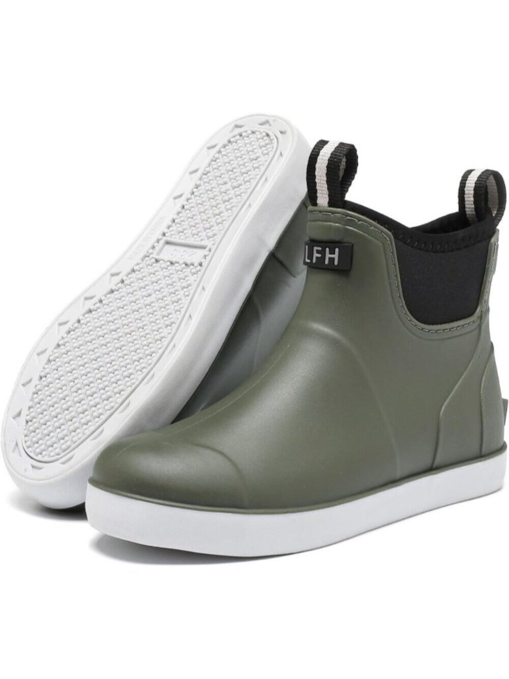 🆕Women's Green Comfort Anti-Slip Traction Camping Waterproof Ankle Rain Boots
